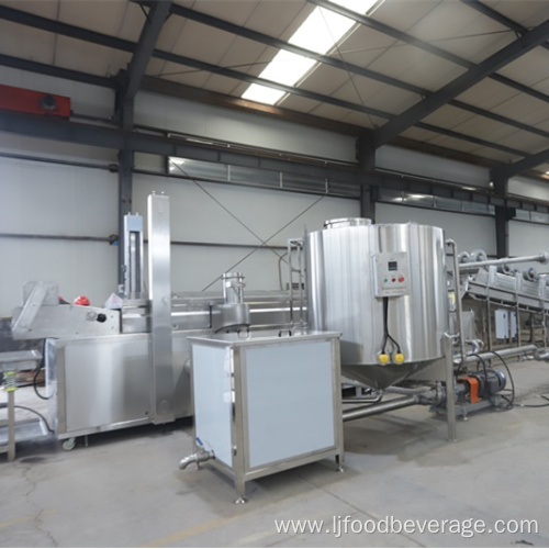 Automatic gas frozen french fries production line